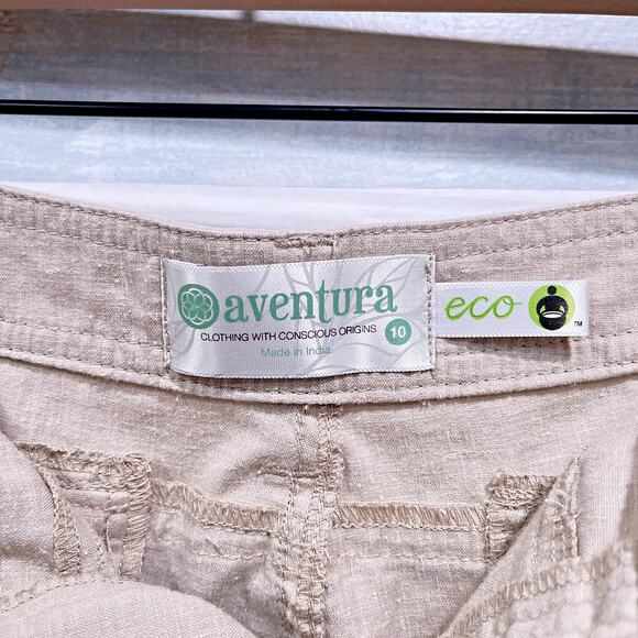 Aventura Eco Hemp Blend A Line Skirt Beige Outdoors Hiking Camping Womens 10 - Picture 4 of 5